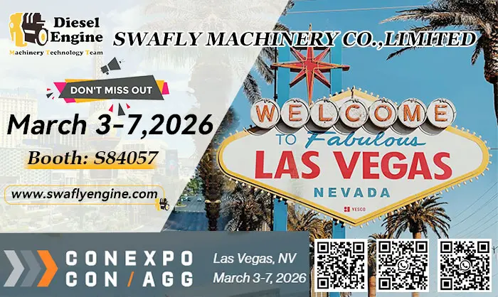 Kvietimas į SWAFLY MACHINERY parodoje CONEXPO-CON/AGG 2026 (Las Vegasas)